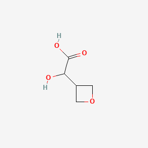 molecular formula C5H8O4 B571477 2-Hydroxy-2-(oxetan-3-yl)acetic acid CAS No. 1554288-63-9