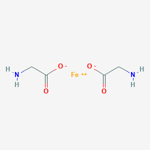 molecular formula C6H12FeN3O6 B057148 Ferric glycinate CAS No. 34369-82-9