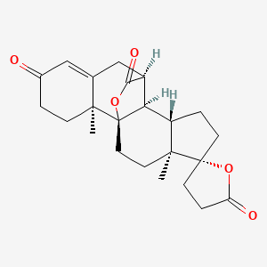 (7α,17α)- 9,17-Dihydroxy-3-oxo-pregn-4-ene-7,21-dicarboxylic Acid Di-γ-lactone