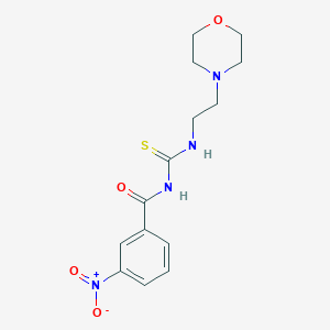molecular formula C14H18N4O4S B5714878 N-(2-morpholin-4-ylethylcarbamothioyl)-3-nitrobenzamide 