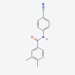 molecular formula C16H14N2O B5714924 N-(4-cyanophenyl)-3,4-dimethylbenzamide CAS No. 333442-37-8