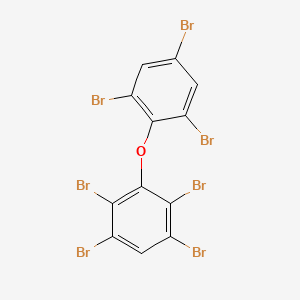 molecular formula C12H3Br7O B571493 2,2',3,4',5,6,6'-Heptabromodiphenyl ether CAS No. 116995-32-5