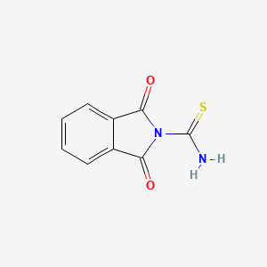 molecular formula C9H6N2O2S B571495 1,3-Dioxoisoindoline-2-carbothioamide CAS No. 112486-72-3