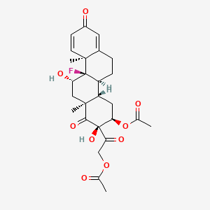 molecular formula C26H31FO9 B571500 Acacmehad CAS No. 125022-46-0