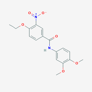 molecular formula C17H18N2O6 B5715000 N-(3,4-dimethoxyphenyl)-4-ethoxy-3-nitrobenzamide 