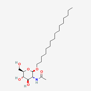 molecular formula C24H47NO6 B571502 Hexadecyl 2-acetamido-2-deoxy-b-D-glucopyranoside CAS No. 115414-49-8