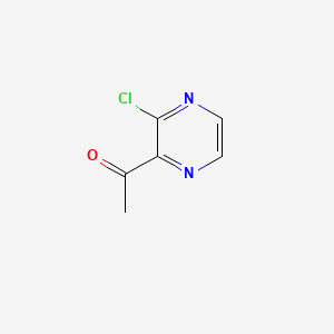 molecular formula C6H5ClN2O B571503 1-(3-Chloropyrazin-2-yl)ethanone CAS No. 121246-90-0