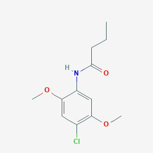 molecular formula C12H16ClNO3 B5715085 N-(4-chloro-2,5-dimethoxyphenyl)butanamide 