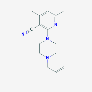4,6-dimethyl-2-[4-(2-methyl-2-propen-1-yl)-1-piperazinyl]nicotinonitrile