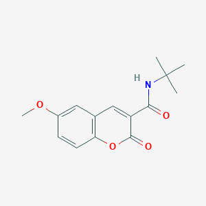 N-(tert-butyl)-6-methoxy-2-oxo-2H-chromene-3-carboxamide