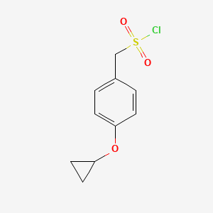 molecular formula C10H11ClO3S B571512 (4-Cyclopropoxyphenyl)methanesulfonyl chloride CAS No. 1394934-98-5