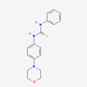 molecular formula C17H19N3OS B5715125 N-[4-(4-morpholinyl)phenyl]-N'-phenylthiourea 