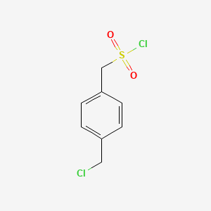 molecular formula C8H8Cl2O2S B571514 (4-(氯甲基)苯基)甲磺酰氯 CAS No. 1314928-78-3