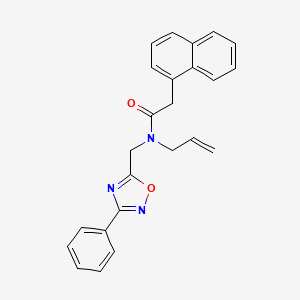 N-allyl-2-(1-naphthyl)-N-[(3-phenyl-1,2,4-oxadiazol-5-yl)methyl]acetamide