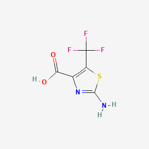molecular formula C5H3F3N2O2S B571522 2-Amino-5-(trifluoromethyl)thiazole-4-carboxylic acid CAS No. 1086380-23-5