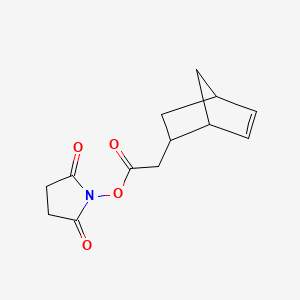 molecular formula C13H15NO4 B571531 5-Norbornene-2-acetic acid succinimidyl ester CAS No. 1234203-45-2