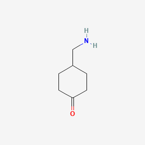 molecular formula C7H13NO B571533 4-(Aminomethyl)cyclohexanone CAS No. 934475-93-1