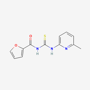 molecular formula C12H11N3O2S B5715341 N-[(6-methylpyridin-2-yl)carbamothioyl]furan-2-carboxamide 