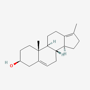 molecular formula C19H28O B571537 17-Methyl-18-norandrosta-5,13(17)-dien-3|A-ol CAS No. 23930-65-6