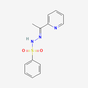 molecular formula C13H13N3O2S B5715498 N'-[(1E)-1-(pyridin-2-yl)ethylidene]benzenesulfonohydrazide 