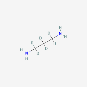 molecular formula C3H10N2 B571555 1,3-Propane-d6-diamine CAS No. 90375-98-7