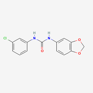 molecular formula C14H11ClN2O3 B5715567 N-(1,3-benzodioxol-5-yl)-N'-(3-chlorophenyl)urea CAS No. 444286-01-5