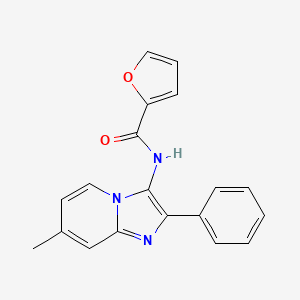molecular formula C19H15N3O2 B5715579 N-(7-methyl-2-phenylimidazo[1,2-a]pyridin-3-yl)furan-2-carboxamide 