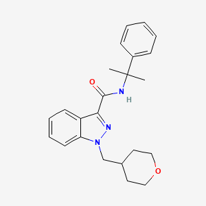 molecular formula C23H27N3O2 B571559 Cumyl-thpinaca CAS No. 1400742-50-8