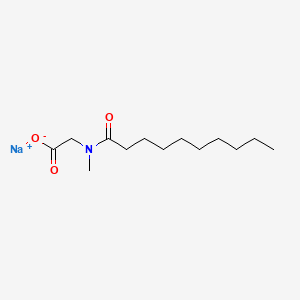 molecular formula C13H24NNaO3 B571564 Sodium caproyl sarcosinate CAS No. 30377-07-2