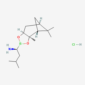 molecular formula C15H29BClNO2 B571571 (S)-BoroLeu-(-)-Pinanediol-hydrochloride CAS No. 945606-99-5