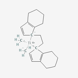 molecular formula C22H30Ti B571572 (S,S)-Ethylenebis-(4,5,6,7-tetrahydro-1-indenyl)-dimethyltitanium(IV) CAS No. 115857-08-4
