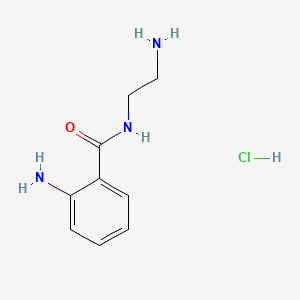 molecular formula C9H14ClN3O B571573 2-Amino-N-(2-aminoethyl)benzamide hydrochloride CAS No. 1175543-63-1