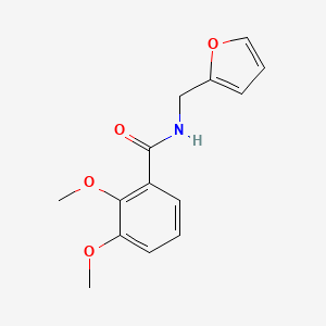 molecular formula C14H15NO4 B5715753 N-(furan-2-ylmethyl)-2,3-dimethoxybenzamide 