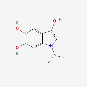 molecular formula C11H13NO3 B571579 1-异丙基-1H-吲哚-3,5,6-三醇 CAS No. 73853-05-1