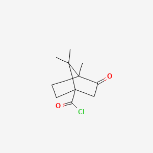 molecular formula C11H15ClO2 B571586 Bicyclo[2.2.1]heptane-1-carbonyl chloride, 4,7,7-trimethyl-3-oxo- CAS No. 118063-57-3