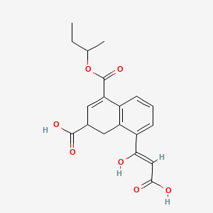 molecular formula C19H20O7 B571591 Typhic acid CAS No. 112365-93-2