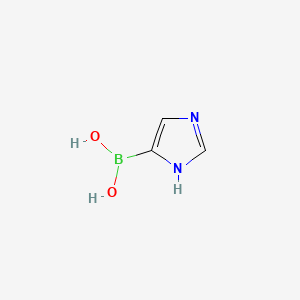 molecular formula C3H5BN2O2 B571595 (1H-Imidazol-5-yl)boronic acid CAS No. 943138-65-6