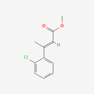 molecular formula C11H11ClO2 B571600 Methyl (E)-3-(2-chlorophenyl)but-2-enoate CAS No. 1029612-67-6