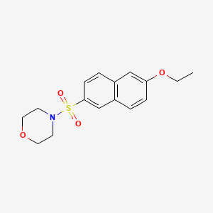molecular formula C16H19NO4S B5716002 4-[(6-ethoxynaphthalen-2-yl)sulfonyl]morpholine 
