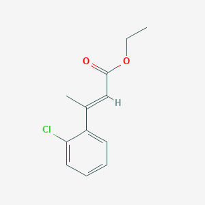 molecular formula C12H13ClO2 B571601 Ethyl 3-(2-chlorophenyl)but-2-enoate CAS No. 1056642-37-5