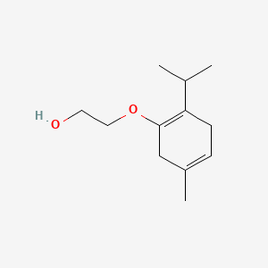 molecular formula C12H20O2 B571604 2-(5-Methyl-2-propan-2-ylcyclohexa-1,4-dien-1-yl)oxyethanol CAS No. 856376-26-6
