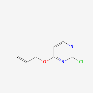 molecular formula C8H9ClN2O B571605 4-(Allyloxy)-2-chloro-6-methylpyrimidine CAS No. 1250367-45-3