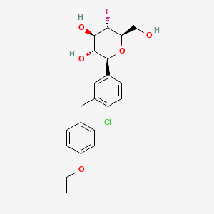 molecular formula C21H24ClFO5 B571609 fluoro-Dapagliflozin CAS No. 1181681-43-5