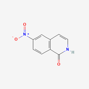 molecular formula C9H6N2O3 B571611 6-Nitroisoquinolin-1(2H)-one CAS No. 928032-23-9