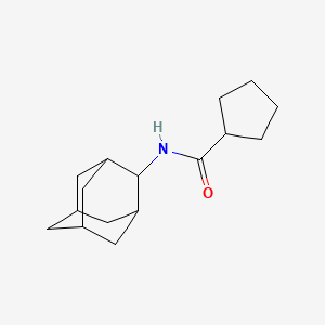 molecular formula C16H25NO B5716118 N-(ADAMANTAN-2-YL)CYCLOPENTANECARBOXAMIDE 