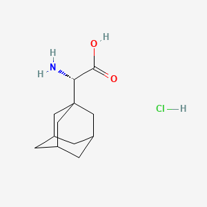 molecular formula C12H20ClNO2 B571612 (S)-2-(Adamantan-1-yl)-2-aminoacetic acid hydrochloride CAS No. 102502-64-7