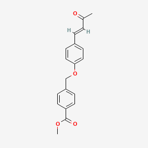 molecular formula C19H18O4 B5716144 methyl 4-[[4-[(E)-3-oxobut-1-enyl]phenoxy]methyl]benzoate 