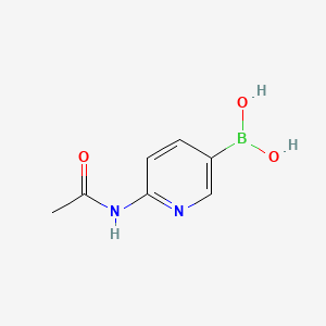 molecular formula C7H9BN2O3 B571617 (6-Acetamidopyridin-3-yl)boronic acid CAS No. 947533-21-3