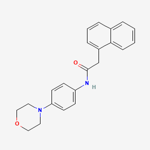 molecular formula C22H22N2O2 B5716173 N-(4-morpholin-4-ylphenyl)-2-naphthalen-1-ylacetamide 