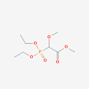 molecular formula C8H17O6P B057162 Methyl 2-diethoxyphosphoryl-2-methoxyacetate CAS No. 16141-79-0